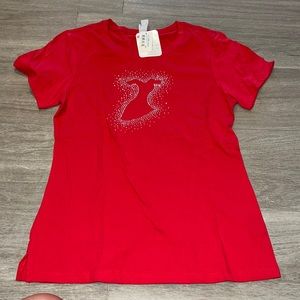 American Heart Association diamond dress t-shirt